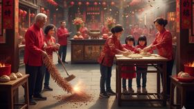 不只是吃飯！除夕夜「守歲」竟是為了幫父母「借時間」？馬年守歲添吉祥。（示意圖／AI生成）