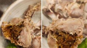 南韓網友前往仁川松島一間知名的蔘雞湯餐廳，卻驚覺吃到雞屎。（圖／翻攝自韓網）