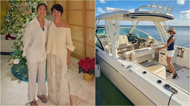 徐曉晰分享和兒女共度寒假旅行的照片，久未露面的兒女近況意外成了焦點。（圖／翻攝自徐曉晰臉書）