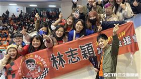 林志穎受桃園領航猿邀請擔任場邊大來賓。（圖／記者戴以柔攝影）