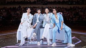 「F3」言承旭、吳建豪、周渝民、阿信「F✦FOREVER恆星之城」成都。（圖／相信音樂提供）