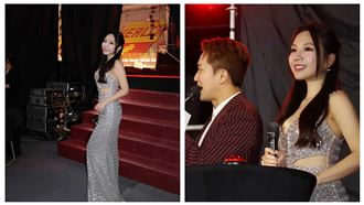 主持尾牙穿這樣　蔡尚樺辣翻！露溝又挖洞