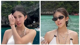 柔柔穿比基尼 布料遮不住美胸!爆震撼畫面