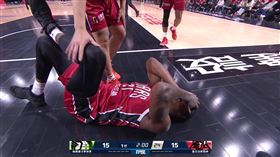 臺北台新戰神洋將威力斯「視網膜出血」。（圖／翻攝TPBL YT）