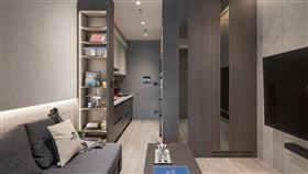 13坪現代簡約風　溫潤理性設計打造高顏值機能宅。（圖／幸福空間-遇見設計）