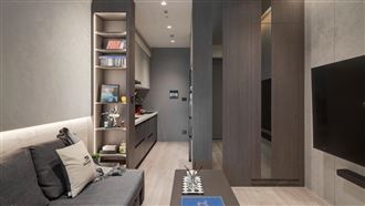 13坪現代簡約風　溫潤理性設計打造高顏值機能宅。（圖／幸福空間-遇見設計）