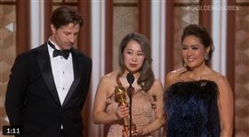 《Kpop 獵魔女團》拿下金球獎「最佳動畫片」。（圖／翻攝自Golden Globes）