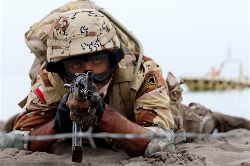 革命衛隊的戰略打擊能力，是伊朗反制西方最強大的盾牌：圖為衛隊步兵。（圖／翻攝自維基百科）