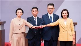 民進黨高雄市長黨內初選，林岱樺、許智傑、賴瑞隆、邱議瑩。（圖／民進黨提供）