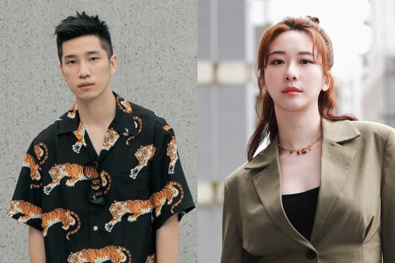 女星張景嵐（右）的男友是陳銳（左）。（圖／翻攝自IG）