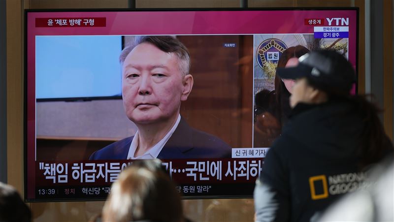 南韓前總統尹錫悅遭求處死刑。（圖／美聯社／達志影像）