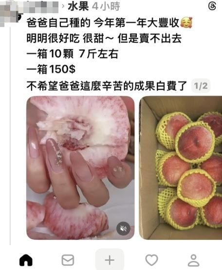 主打便宜賣，與時令價落差極大，就要警覺恐是詐騙手法。（圖／取自Threads）