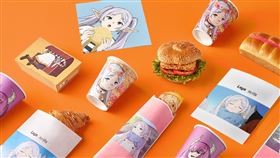 拉亞漢堡一口氣祭出六款限量授權包材，如漢堡袋、漢堡盒、點心袋、蛋餅袋，以及兩款飲品杯。（圖／品牌業者提供）