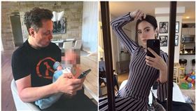 馬斯克（左圖）與艾希莉聖克萊爾（右圖）育有1子。（翻攝NY Courts／asc.sys IG）