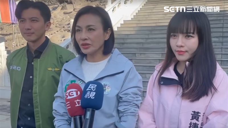 立委邱議瑩（中）今天（14日）上午受訪，坦然表示，這個比賽已經結束，各式各樣的陰謀論就不必要了。（圖／翻攝畫面）