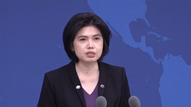 中國國台辦發言人朱鳳蓮表示只有承認體現一個中國原則的「九二共識」，兩岸兩會對話溝通機制才能重啟，海基會才能發揮其應有功能。（圖／翻攝畫面）