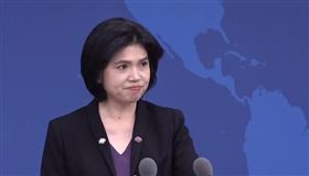 朱鳳蓮在回應台灣對美出口比重超越中港時，瘋狂打結，還把脫鉤講成「偷鍋」，趕緊改口（圖／翻攝畫面）