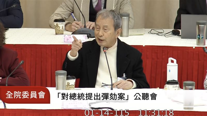 林騰鷂發言時嗆綠營「對不起台灣人」，引來莊瑞雄不滿，雙方互相開嗆。（圖／翻攝自國會頻道）