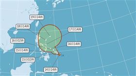 今年首颱「洛鞍」將生成，不過侵襲台灣機率很低。（圖／翻攝自中央氣象署）