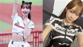  味全龍啦啦隊隊員Yuri人氣相當高，受封「最正啦啦隊女神」（圖／翻攝自IG @xx15995）