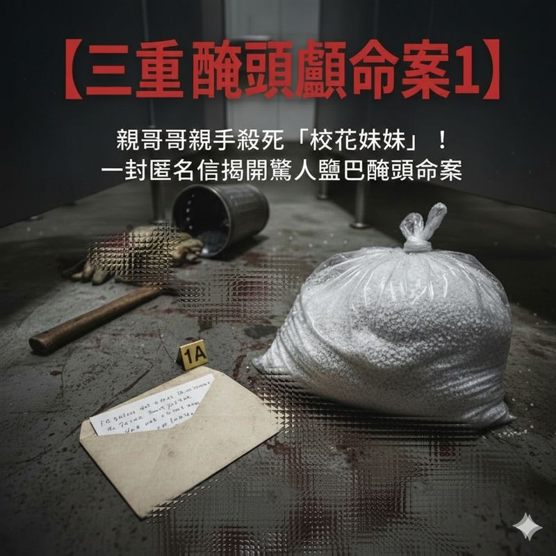 【三重醃頭顱命案1】親哥殘殺校花親妹頭顱棄公廁！兇手一封匿名信揭驚世悲劇。（圖／AI 生成示意圖）
