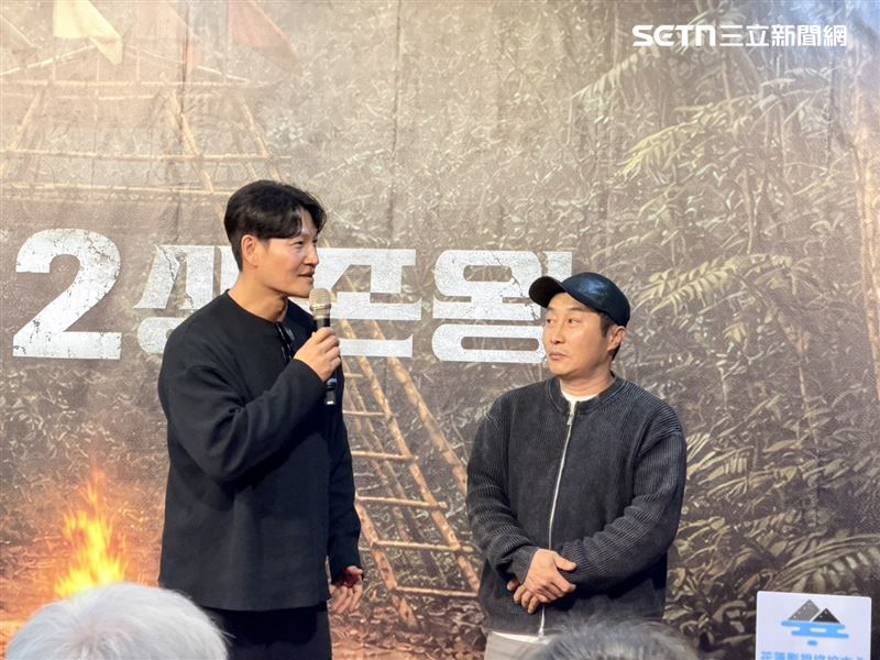 金鐘國（左）、金炳萬。（圖／記者王培驊攝影）