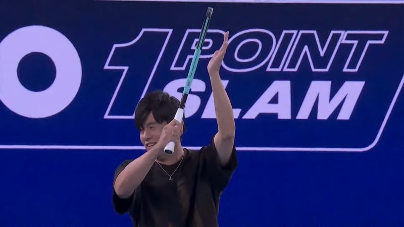 周杰倫連球都沒碰到就被淘汰。（圖／翻攝自Australian Open YouTube）