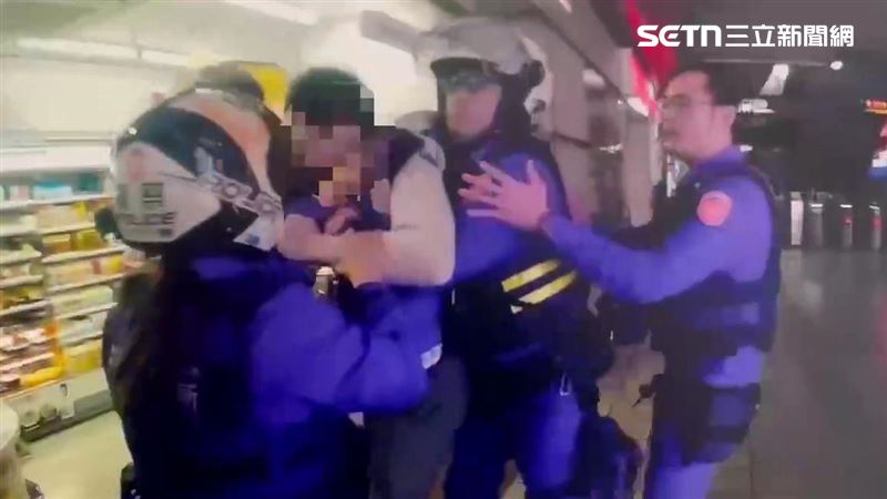 強闖捷運站被妻拉住　他又衝超商被警制伏