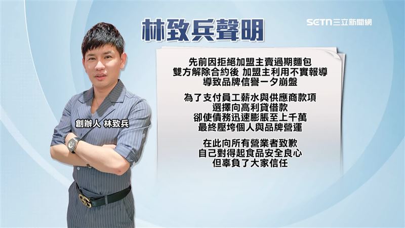 林致兵發出聲明向所有營業者致歉