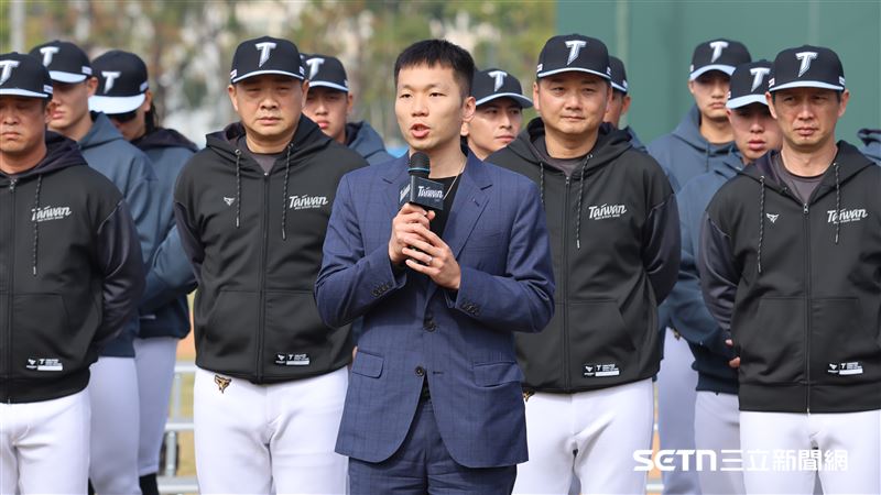 2026世界棒球經典賽台灣隊集訓，運動部長李洋致詞。（圖／記者劉彥池攝影）