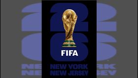 2026世界盃 紐約新澤西公布識別標誌2026年世界盃足球賽將在北美舉行，紐約與新澤西合力爭辦冠軍戰，18日公布識別標誌。（國際足球總會提供）中央社記者尹俊傑紐約傳真 112年5月19日
