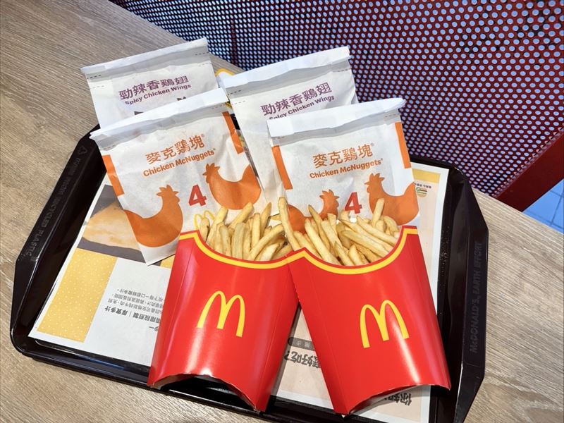 麥當勞大薯/雞塊/香鷄翅買1送1應援考生。(圖／麥當勞提供）