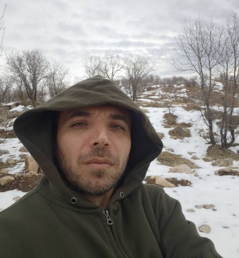 曾旅台15年求學的庫德族青年易馬丁，13日自中東地區接受中央社視訊訪問，由他的浮根身分視角，來觀察和解讀伊朗去年12月底爆發的示威抗議衝突。（易馬丁提供）