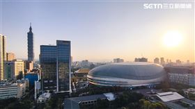 台北101,大巨蛋,台北,房市,俯瞰。（圖／記者陳韋帆攝影）