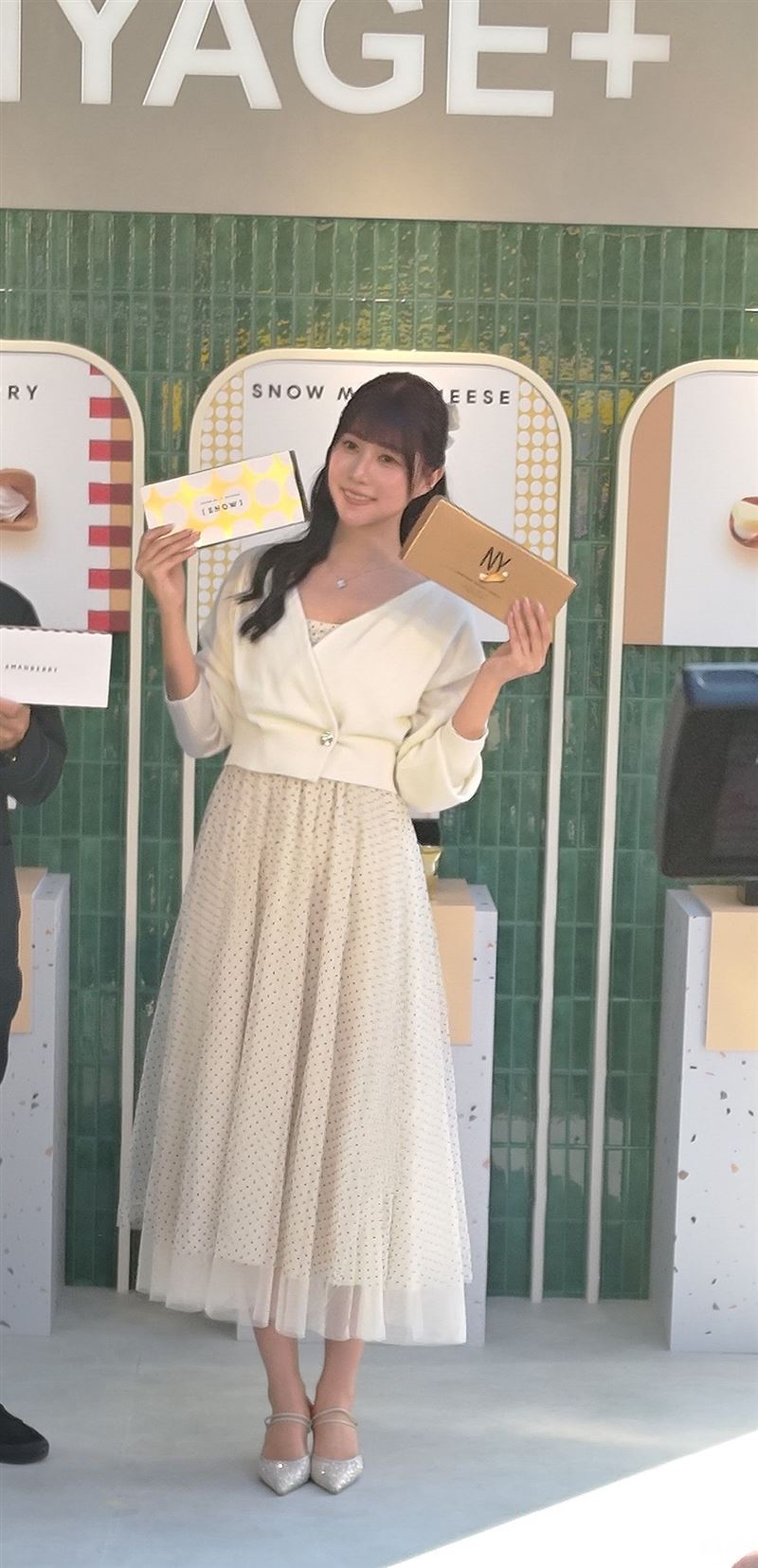 阿部瑪利亞外型亮眼。(圖/記者鍾智凱攝影)