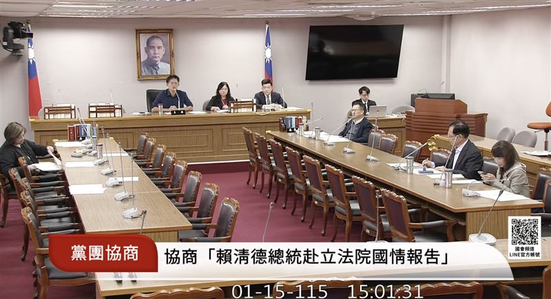 黃國昌不滿陳培瑜稱「錯假訊息」反批「妳坐在這裡講的才是錯假訊息」。（圖／翻攝自國會頻道）