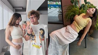 才宣布升格準爸媽！納豆妻依依孕期美照曝