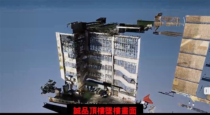 張文犯案後墜樓。（圖／翻攝畫面）