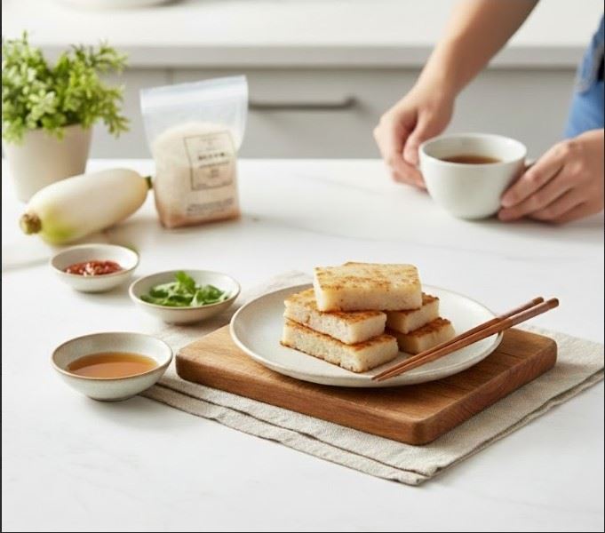 摩素師推出「傳承系列」產品，首波主打便是讓長榮航空員工也難忘的經典「港式蘿蔔糕」。（圖／品牌業者提供）