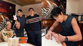 劉書宏分享全家人幫媽媽慶生，疑似曝光了新女友。（圖／翻攝自臉書）