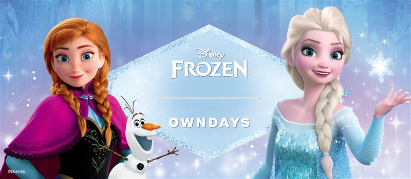 OWNDAYS攜手Disney Consumer Products，推出全新《FROZEN | OWNDAYS》冰雪奇緣聯名眼鏡系列。（圖／品牌業者提供）