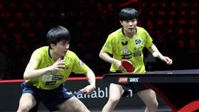 WTT大滿貫賽  林昀儒鄭怡靜混雙晉級冠軍賽東京奧運混雙銅牌組合林昀儒與鄭怡靜15日在WTT大滿貫賽混雙4強賽，以3比1擊敗法國組合，闖進冠軍戰。中央社記者侯姿瑩新加坡攝  111年3月15日