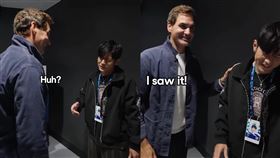 周杰倫和費德勒巧遇。（圖／取自australianopen IG）