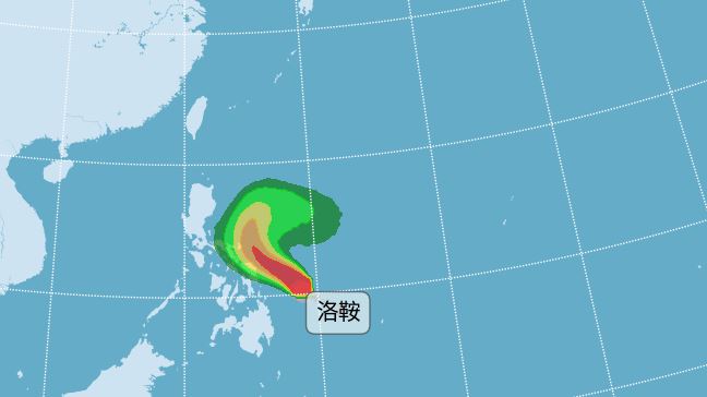 洛鞍颱風未來預計朝西北方向前進。（圖／翻攝自中央氣象署）