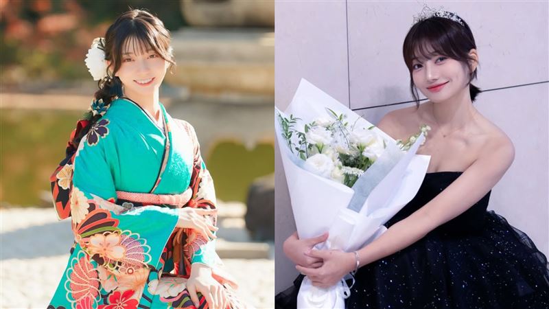 朴昭映（右）被發現外型神似J級AV「千年神乳」瀨戶環奈（左）。（圖／翻攝自朴昭映、瀨戶環奈IG）