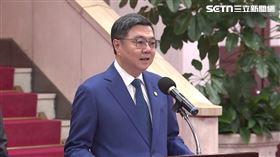 針對台美對等關稅拍板底定15%，卓榮泰於行政院發表談話。（圖／翻攝畫面）