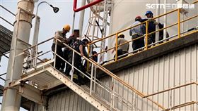 台塑林園廠,高雄,高雄市,林園區,工人,化學,氣體,工安,粉槽,油漆,面罩（圖／翻攝畫面）