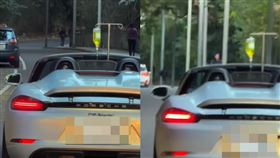 敞篷保時捷,掛點滴,車主,跑山,車友。（圖／翻攝IG@333sanwei）