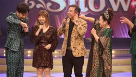 陽帆（左起）、吳淑敏、王中平、白冰冰同台。（圖／民視提供）