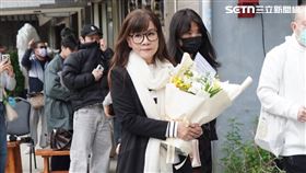 龍千玉來曹西平靈堂追悼。（圖／記者趙于瑩攝影）